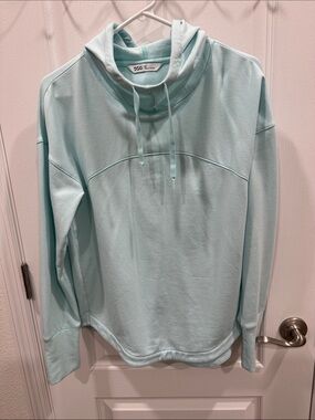 DSG Men's Light Aqua Crewneck Hoodie